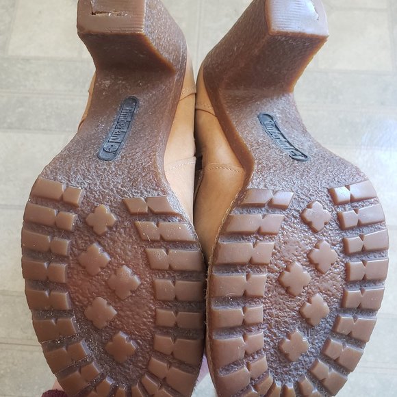 Timberland Zip Up Lace Up High Heel Boots Size 8.5 - Picture 3 of 7